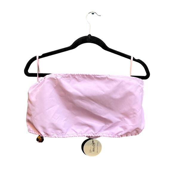 STAUD M Purple Gigi Strapless Crop Top NWT - Picture 3 of 6